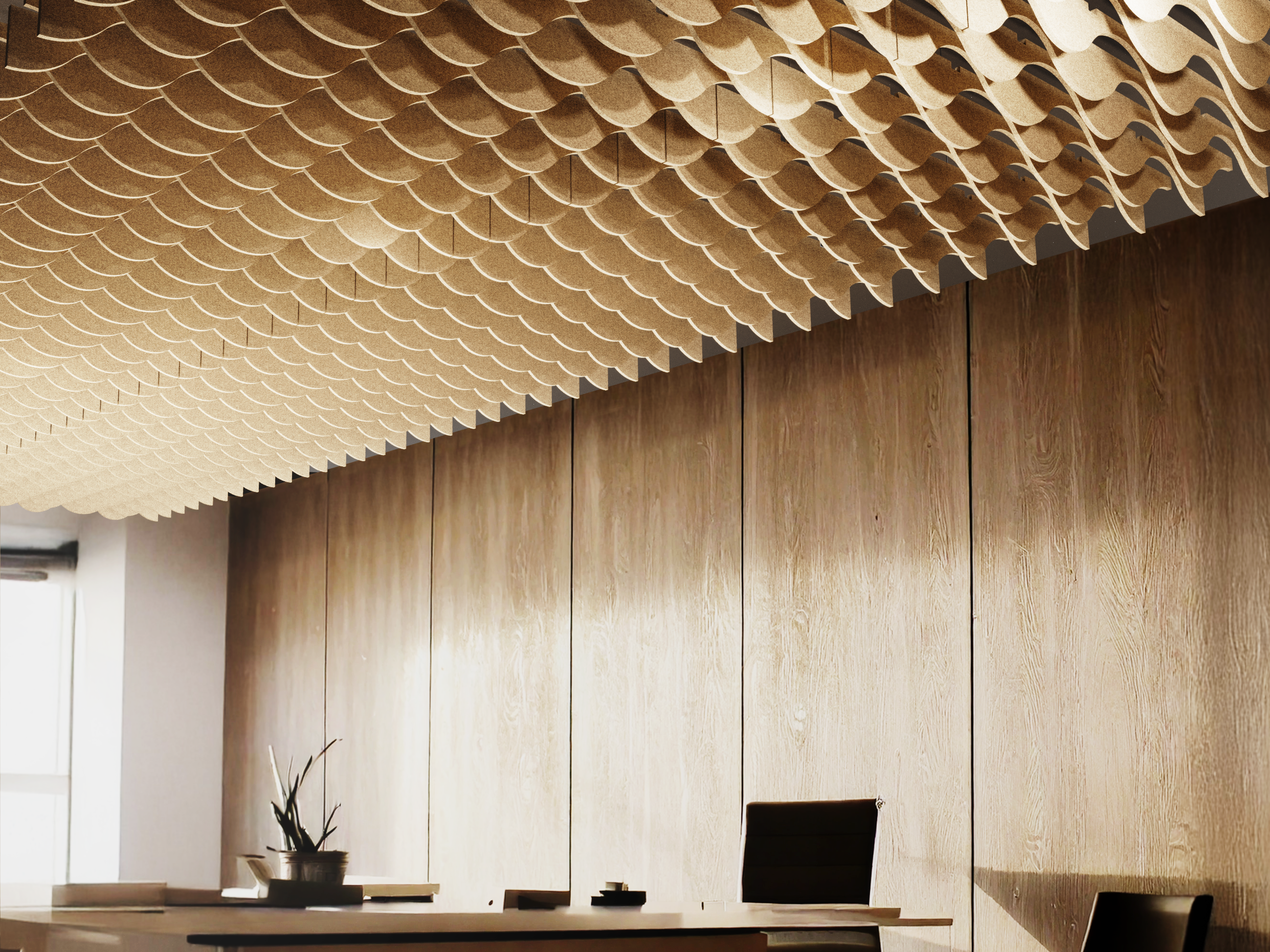 Ceiling Baffles - Alternating