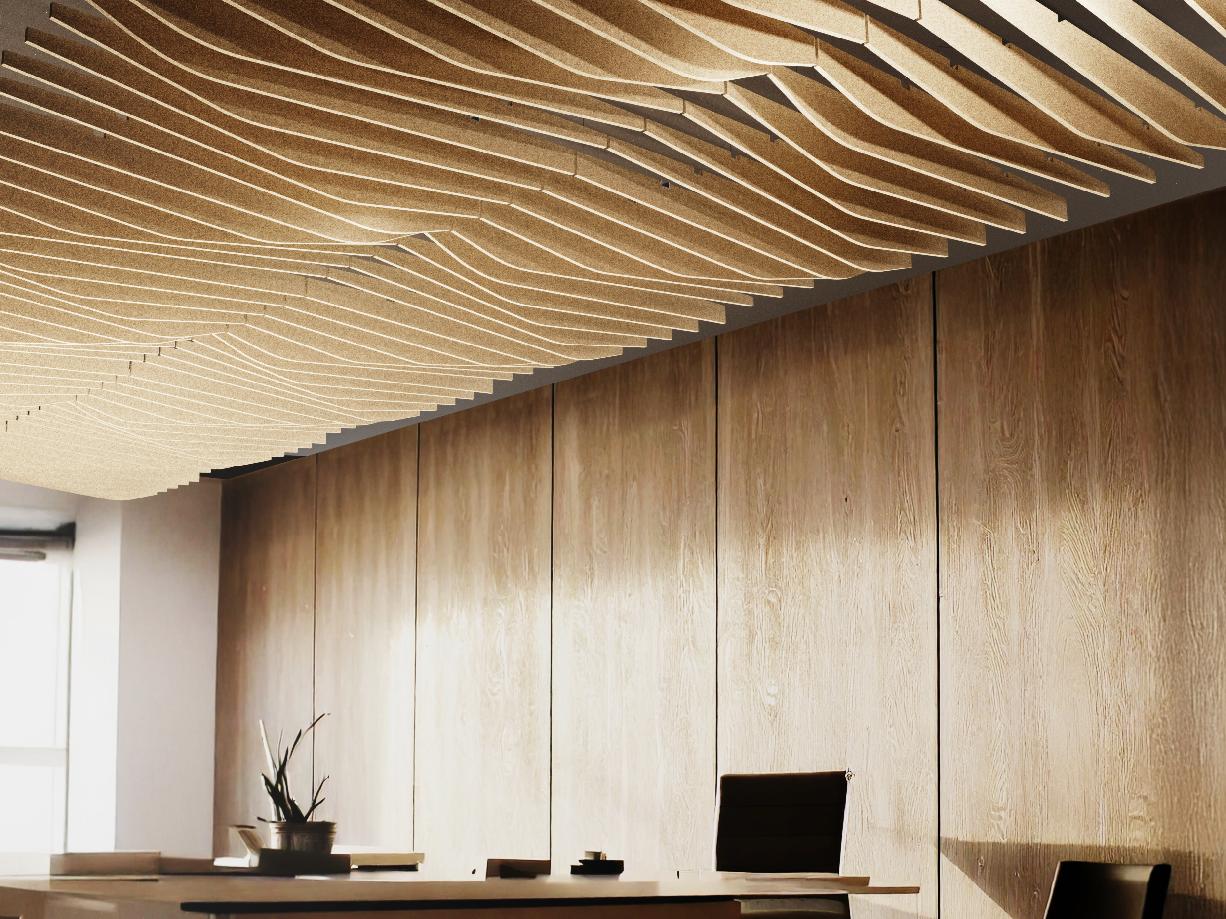 Ceiling Baffles - Alternating Pointy