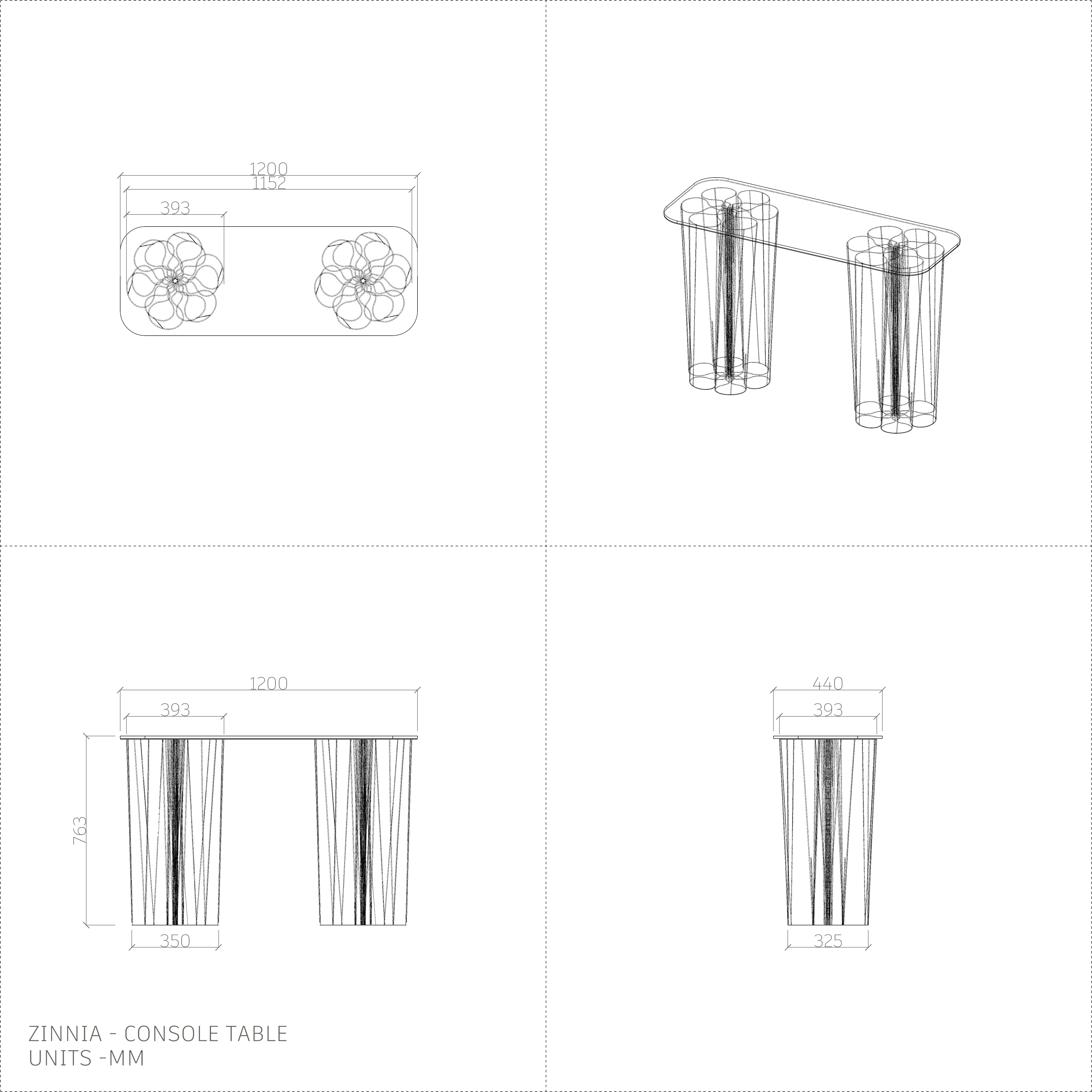 Console Table - Zinnia