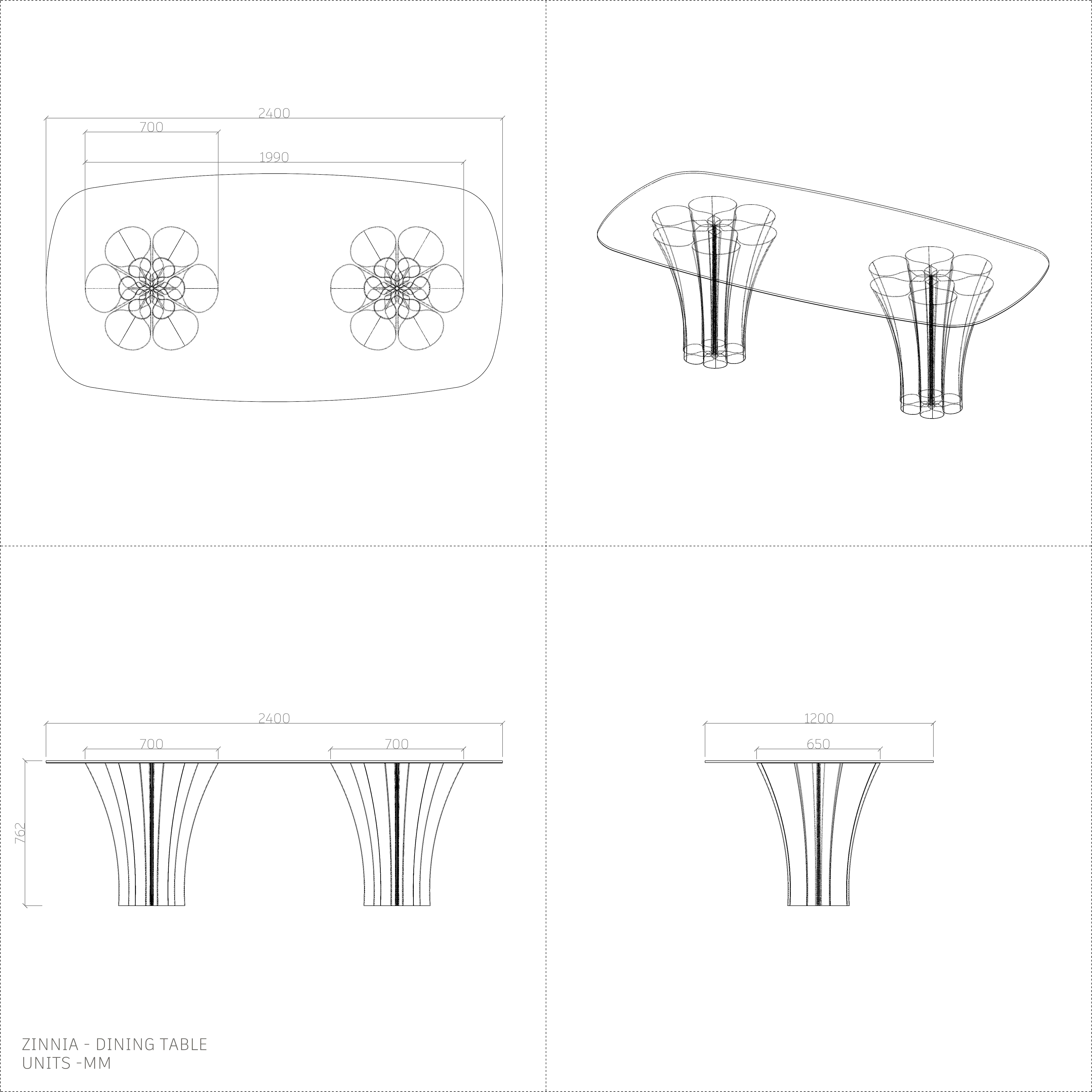 Dining Table - Zinnia