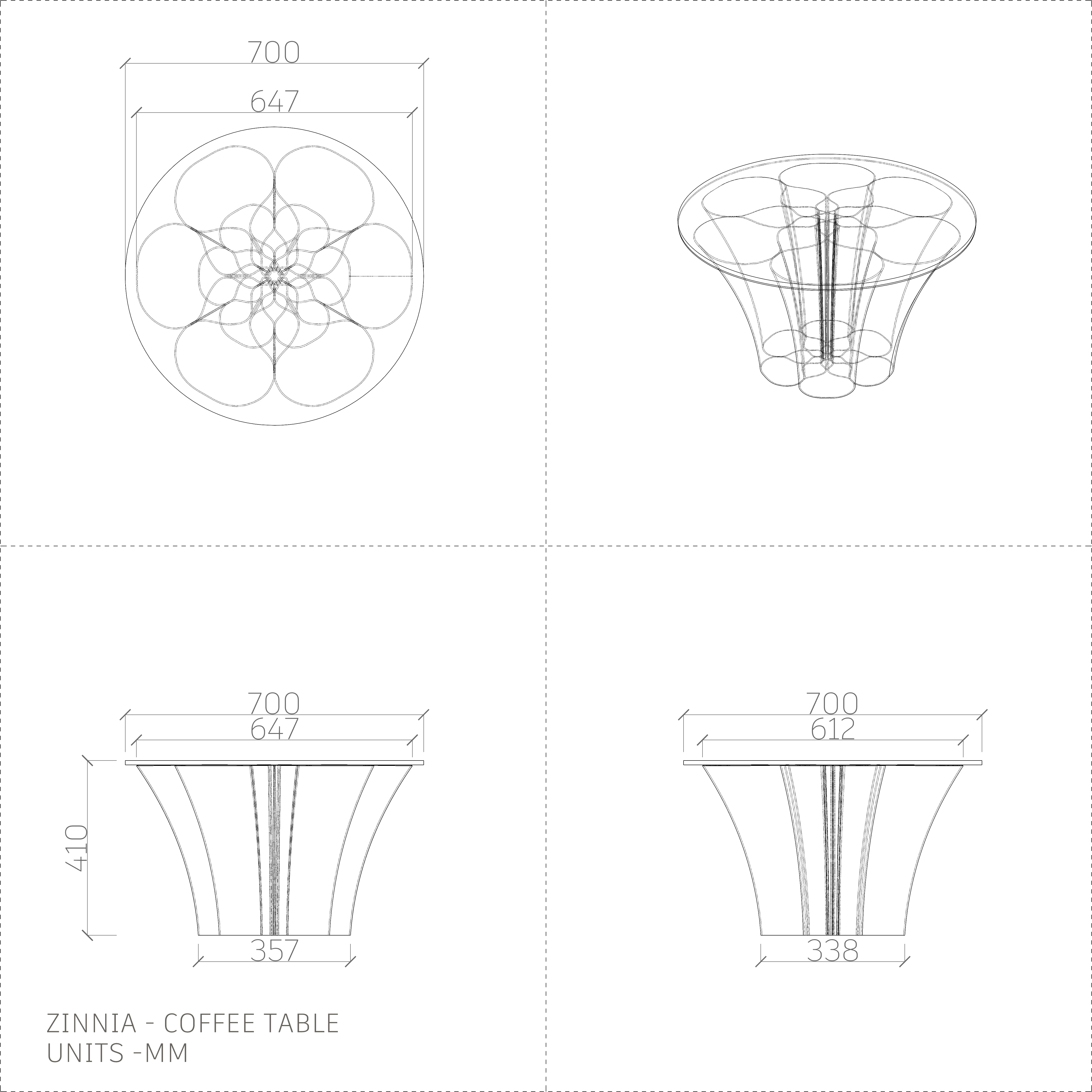 Coffee Table - Zinnia
